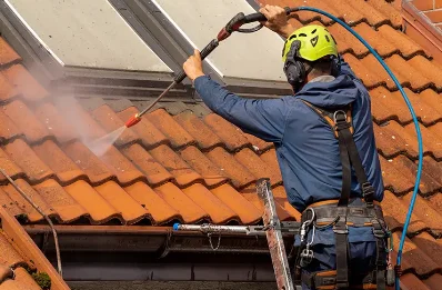 Démoussage et hydrofuge de toiture à Hargeville